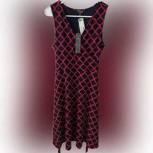 41 Hawthorn Navy and Red dress size small *new with tags*
